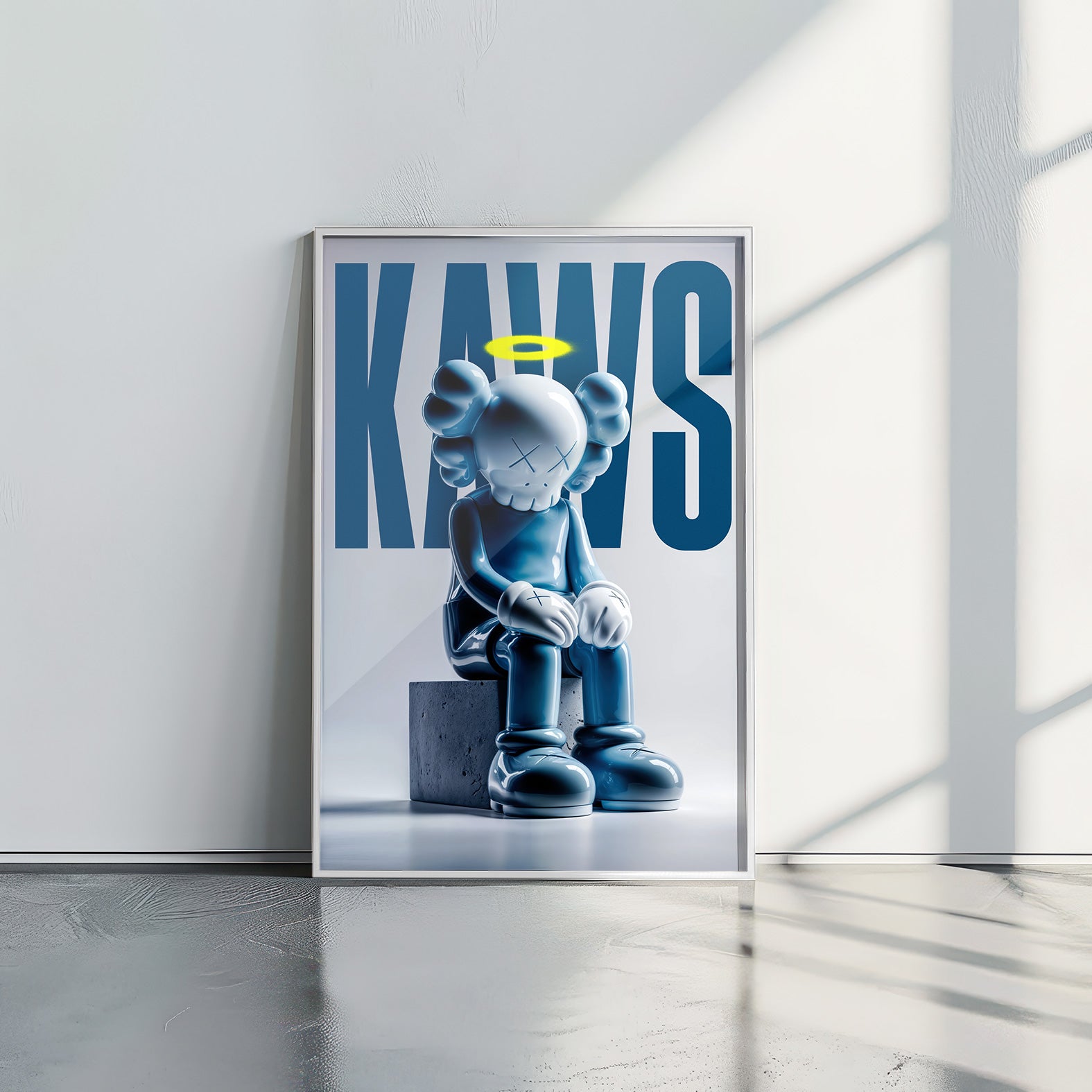 Blue KAWS - תמונות לבית, לסלון ולמשרד