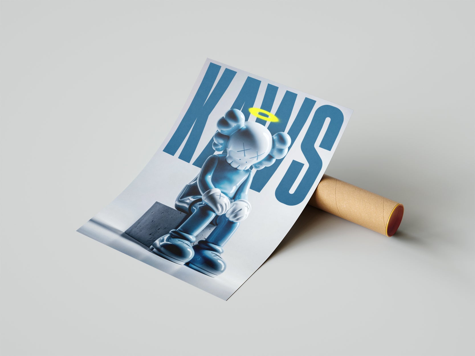 Blue KAWS - תמונות לבית, לסלון ולמשרד