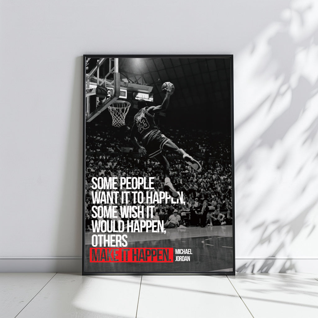 Michael Jordan Make it Happen - תמונות לבית, לסלון ולמשרד