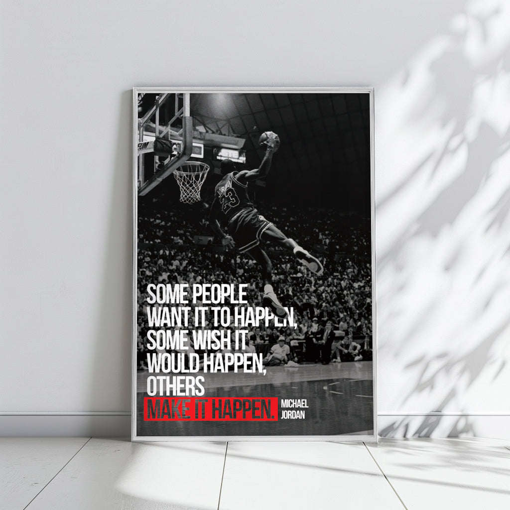 Michael Jordan Make it Happen - תמונות לבית, לסלון ולמשרד
