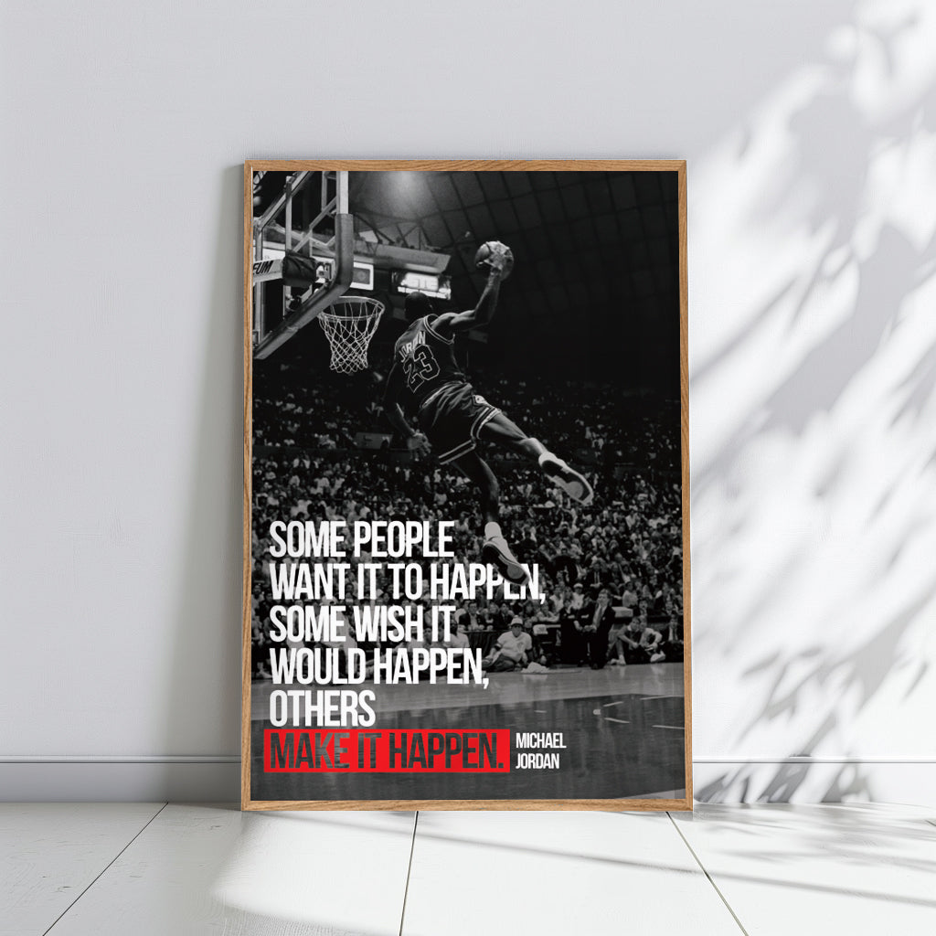 Michael Jordan Make it Happen - תמונות לבית, לסלון ולמשרד