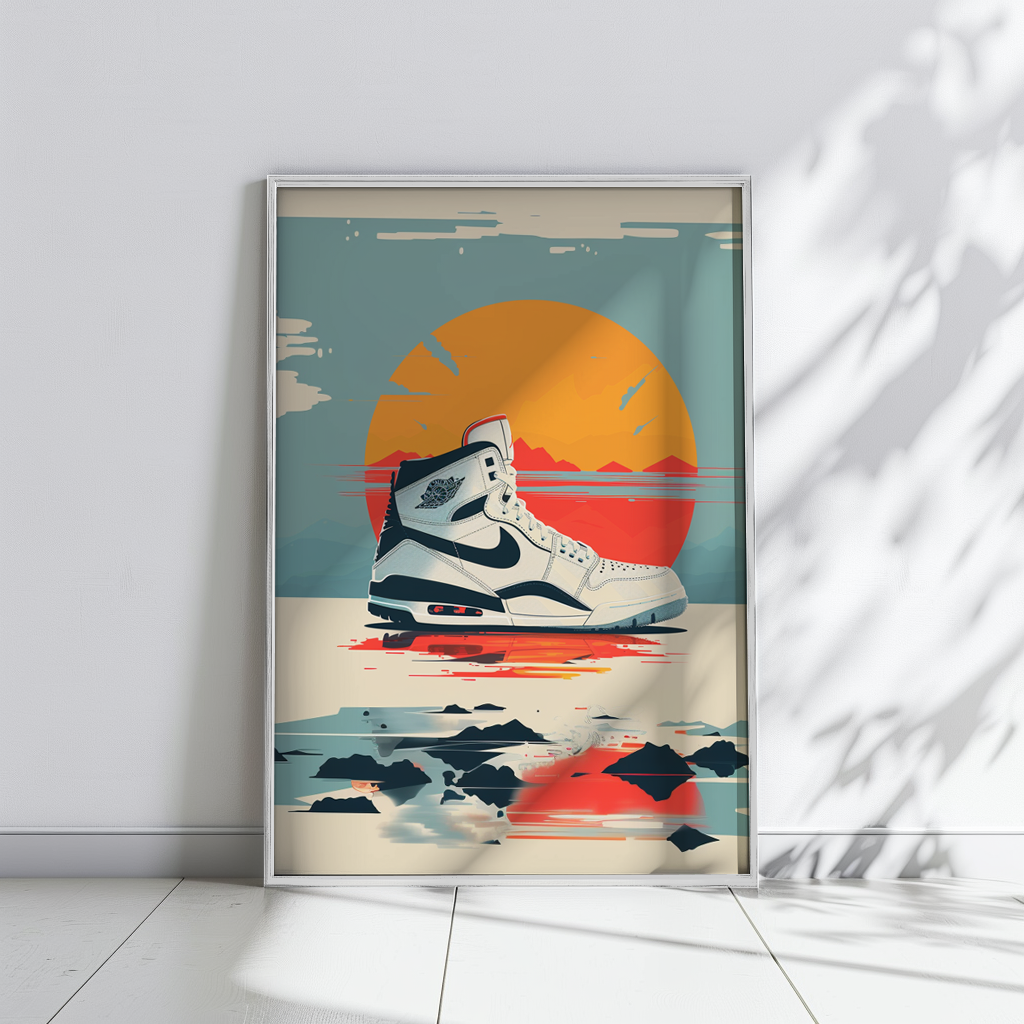 Retro Air Jordan Concept Sneaker - תמונות לבית, לסלון ולמשרד