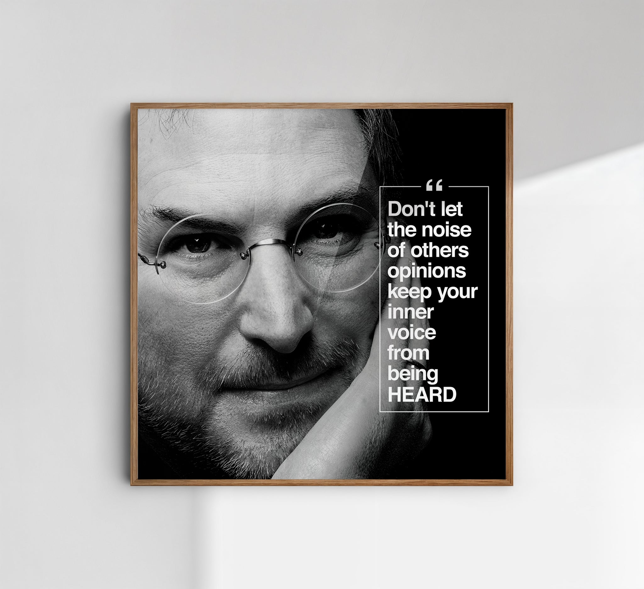 Steve Jobs BLACK - תמונות לבית, לסלון ולמשרד