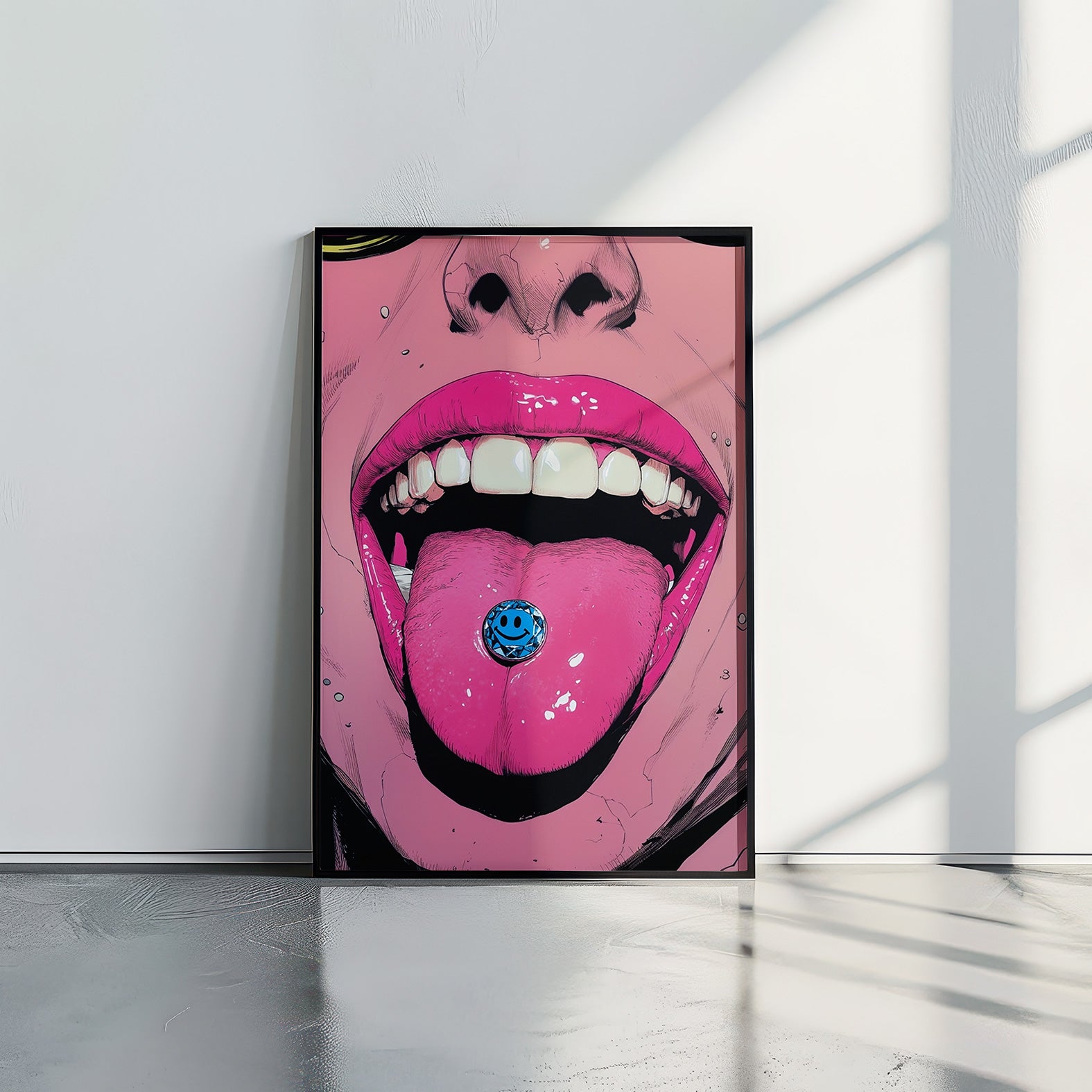 BLUE SMILEY - תמונות לבית, לסלון ולמשרד