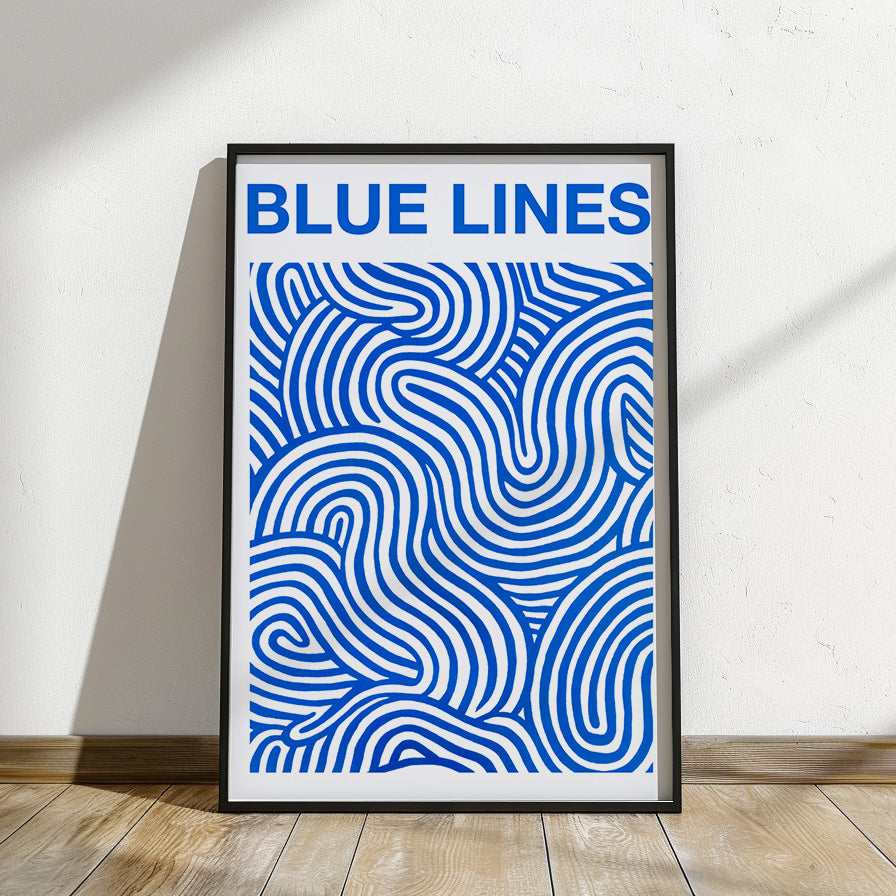BLUE LINES - תמונות לבית, לסלון ולמשרד