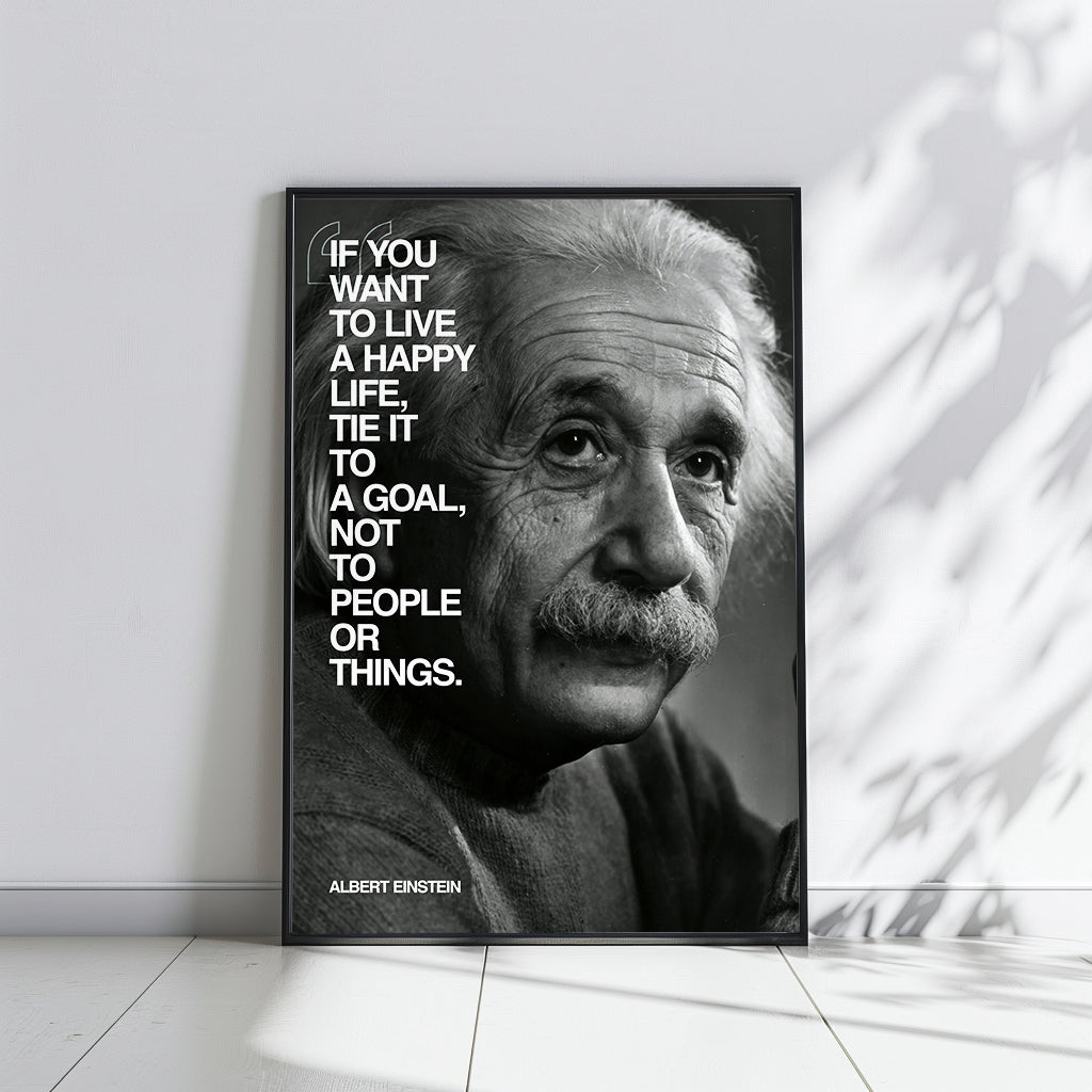 Albert Einstein BW - תמונות לבית, לסלון ולמשרד