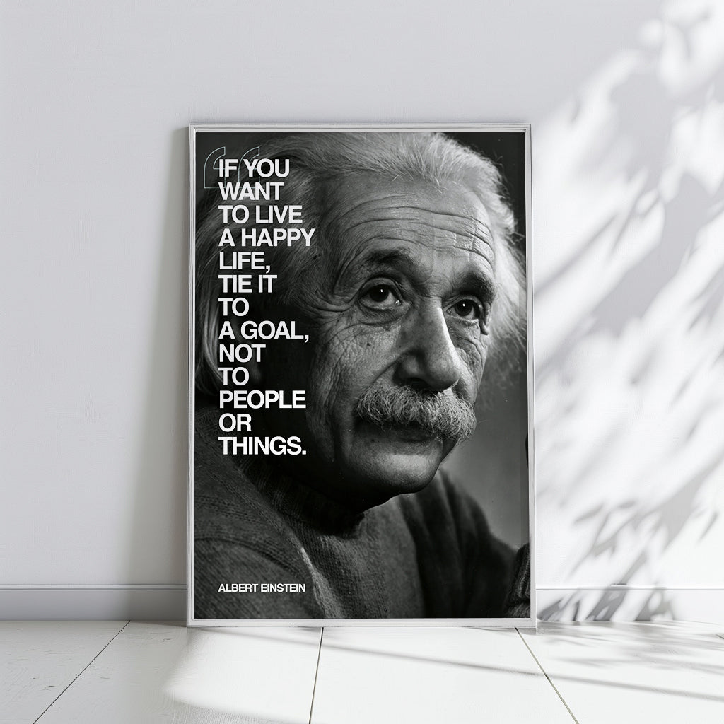 Albert Einstein BW - תמונות לבית, לסלון ולמשרד