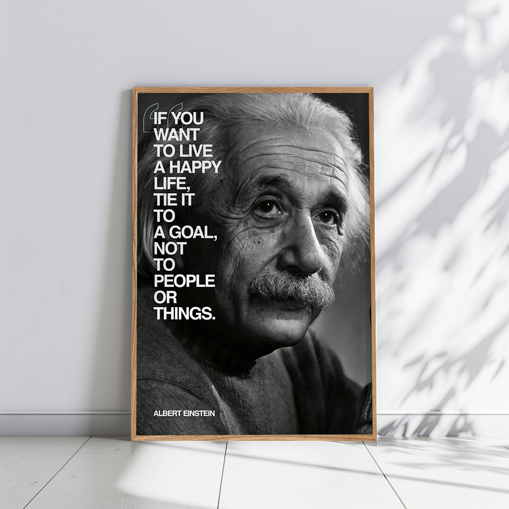 Albert Einstein BW - תמונות לבית, לסלון ולמשרד