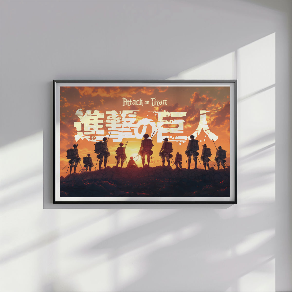 Attack On Titan Sunset - תמונות לבית, לסלון ולמשרד