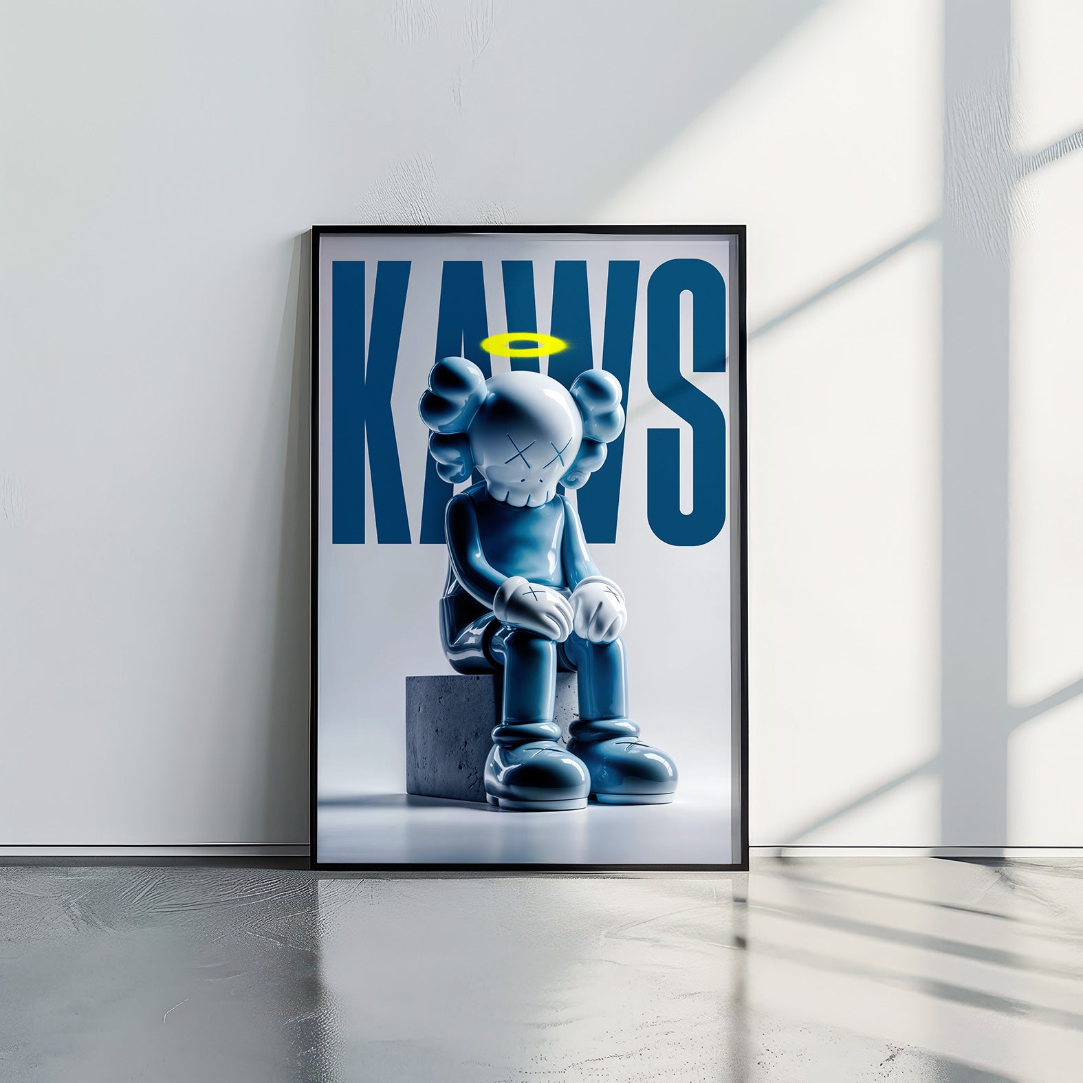 Blue KAWS - תמונות לבית, לסלון ולמשרד