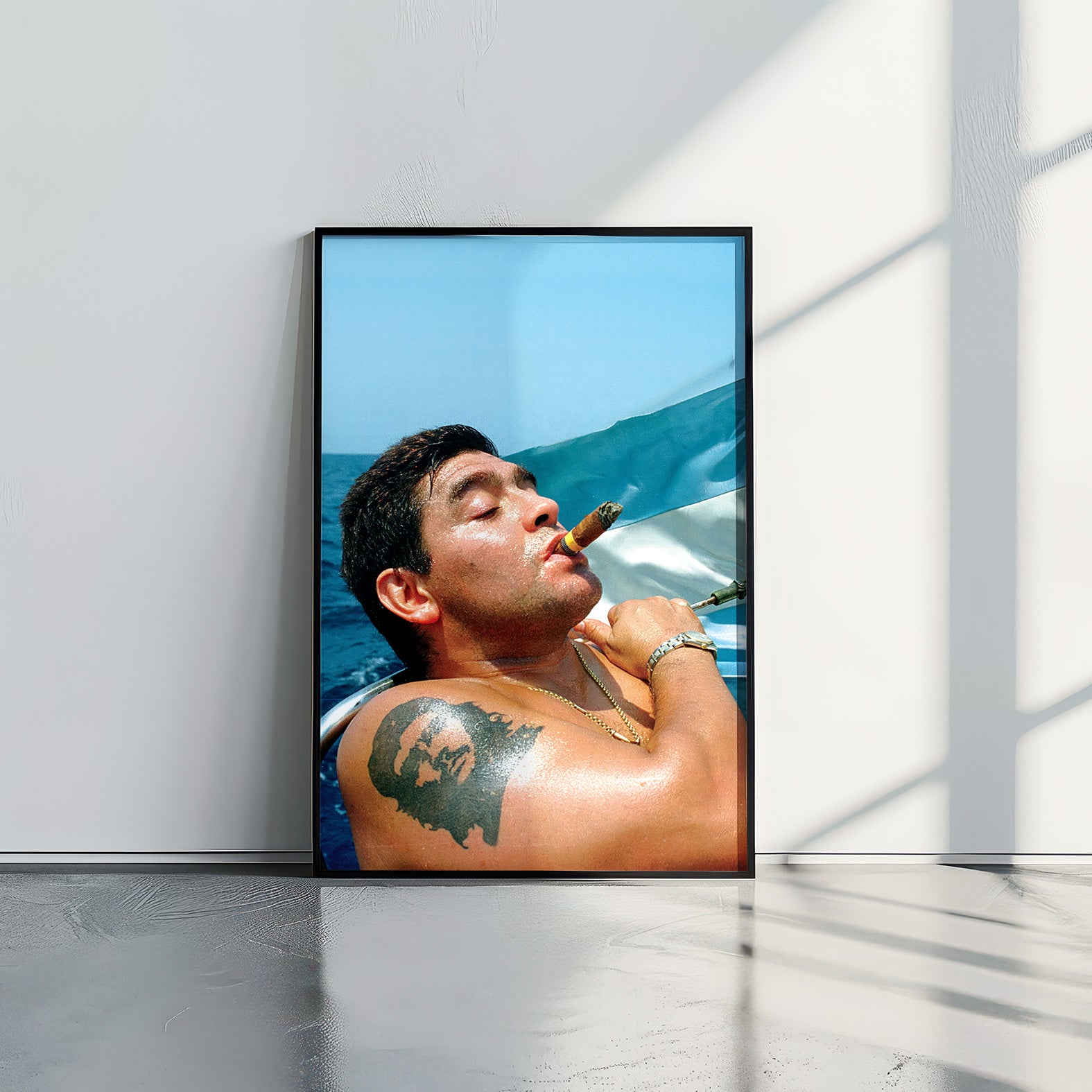 Diego Maradona CIGAR - תמונות לבית, לסלון ולמשרד