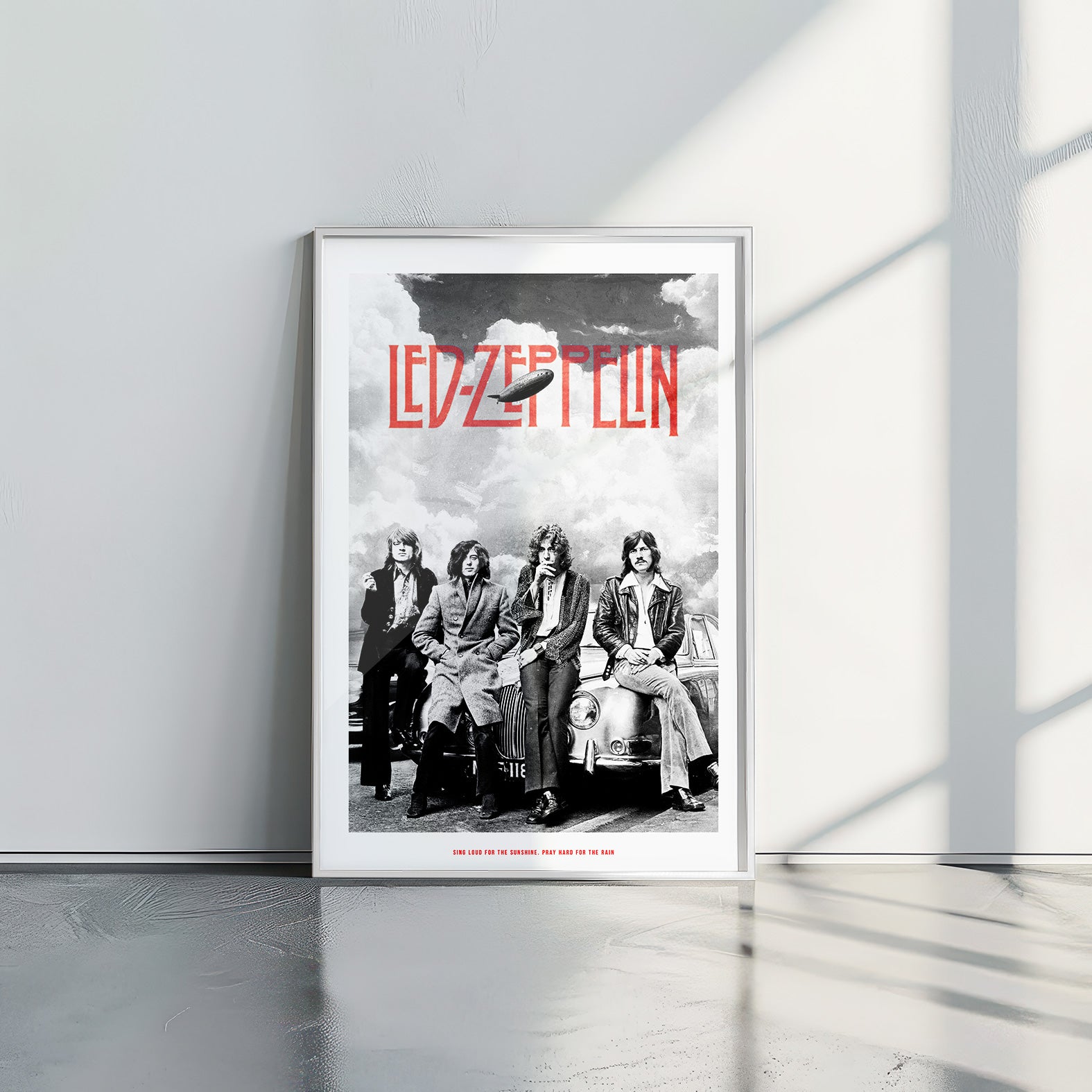 Led Zeppelin BLACK & WHITE - תמונות לבית, לסלון ולמשרד