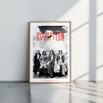 Led Zeppelin BLACK & WHITE - תמונות לבית, לסלון ולמשרד