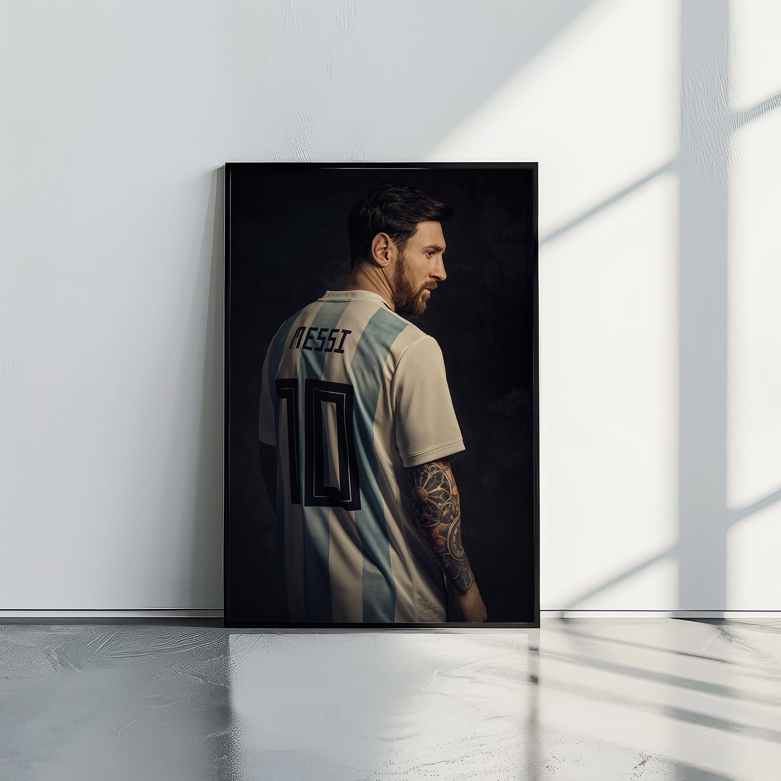 Lionel Messi portrait - תמונות לבית, לסלון ולמשרד