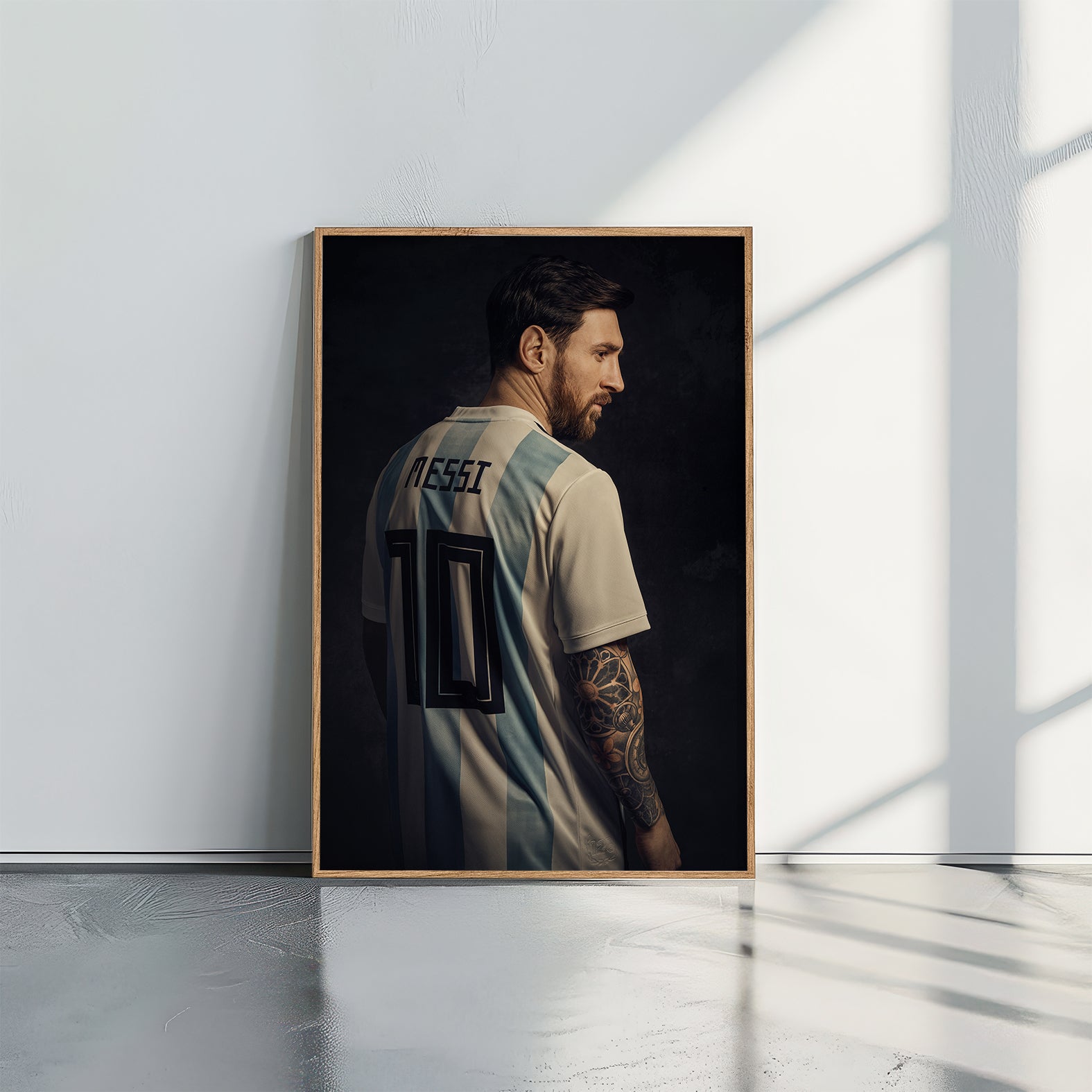 Lionel Messi portrait - תמונות לבית, לסלון ולמשרד