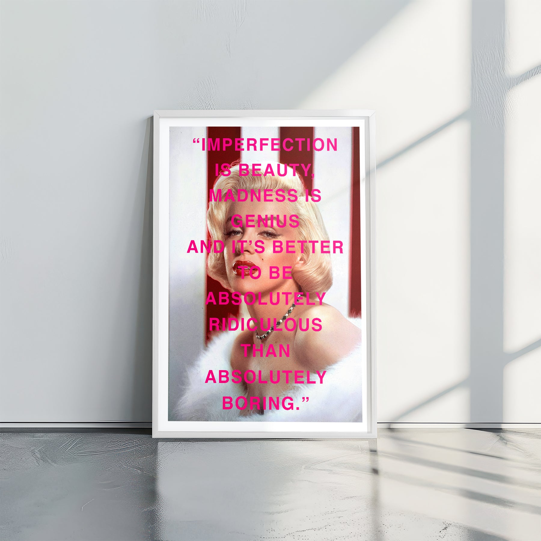Marilyn Monro Imperfection - תמונות לבית, לסלון ולמשרד