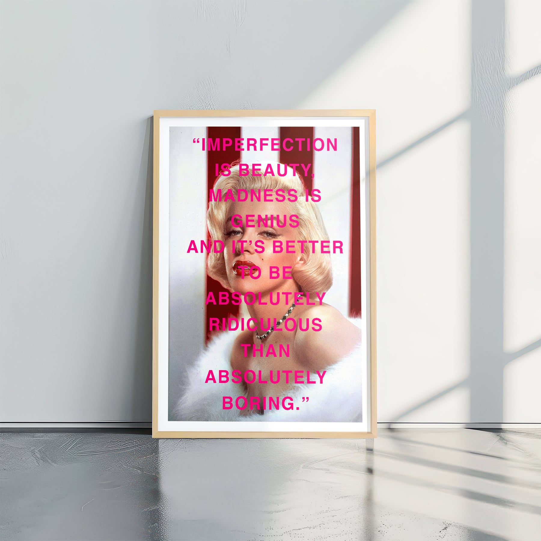 Marilyn Monro Imperfection - תמונות לבית, לסלון ולמשרד