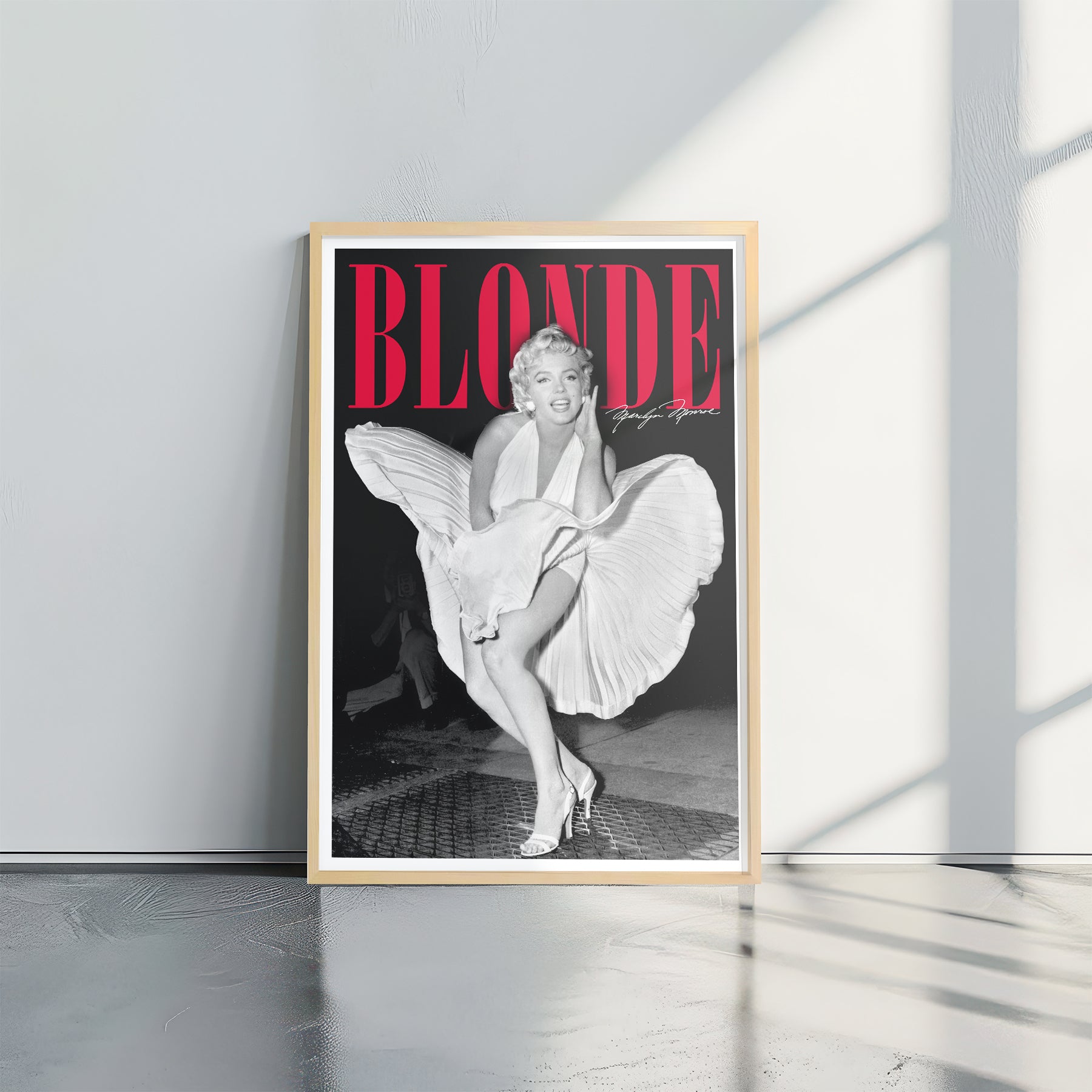 Marilyn Monroe BLONDE - תמונות לבית, לסלון ולמשרד