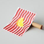 Red Lines Lemon - תמונות לבית, לסלון ולמשרד