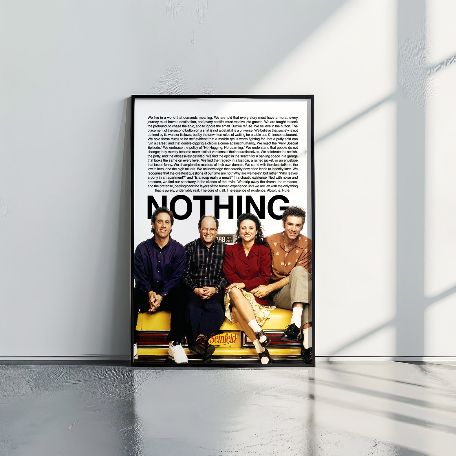 Seinfeld NOTHING - תמונות לבית, לסלון ולמשרד