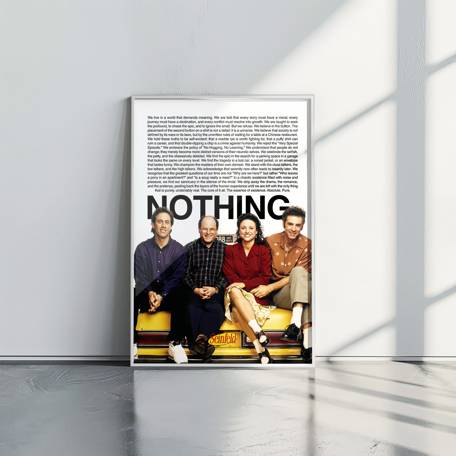 Seinfeld NOTHING - תמונות לבית, לסלון ולמשרד