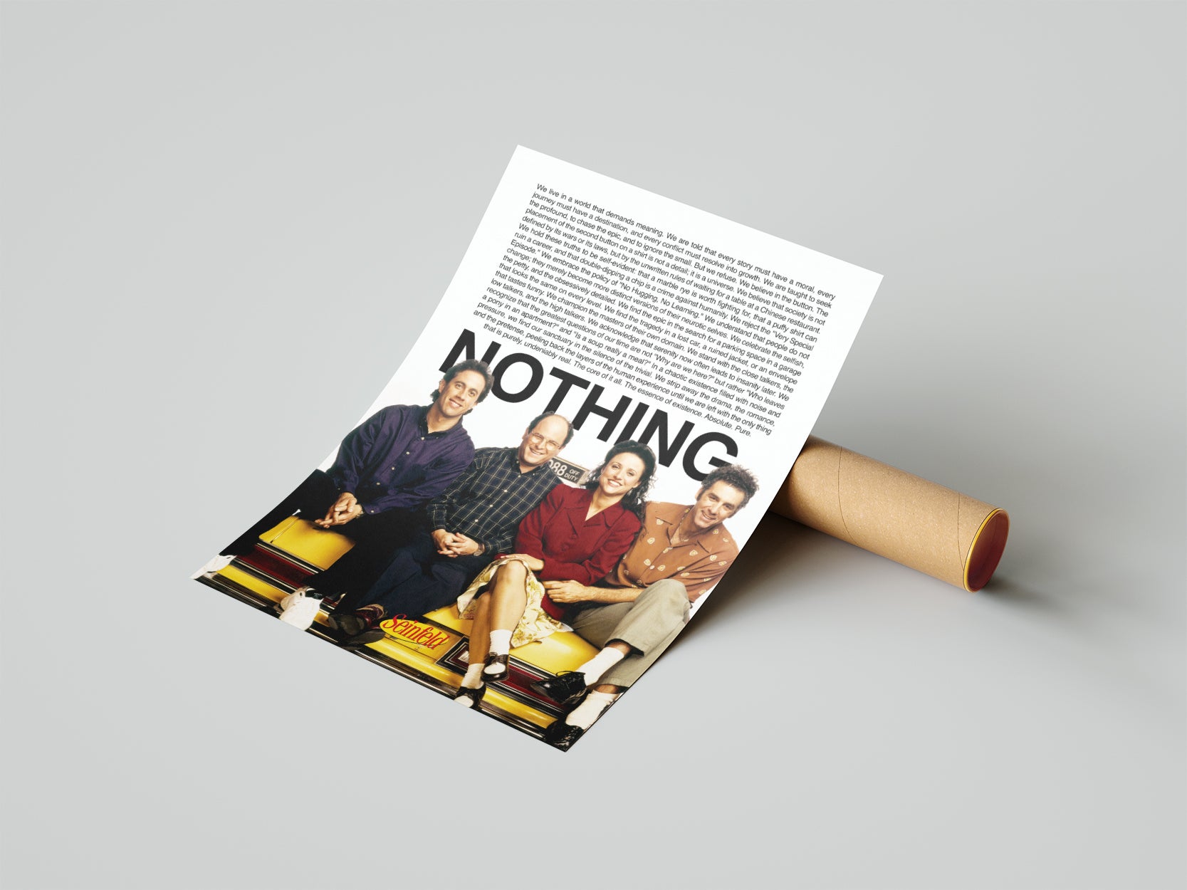 Seinfeld NOTHING - תמונות לבית, לסלון ולמשרד