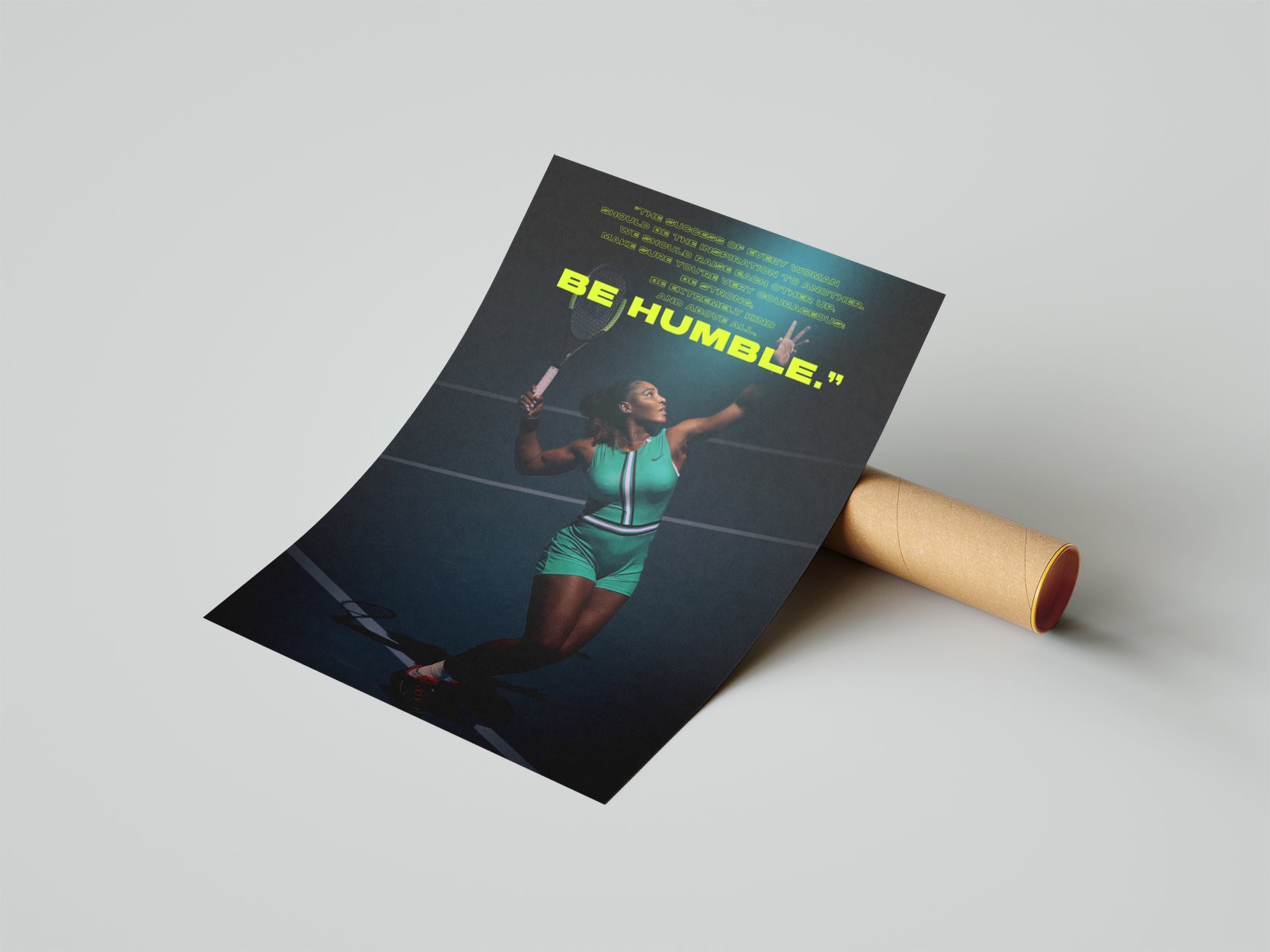 Serena Williams Be HUMBLE - תמונות לבית, לסלון ולמשרד