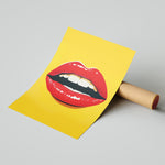 Sexy red lipps - תמונות לבית, לסלון ולמשרד