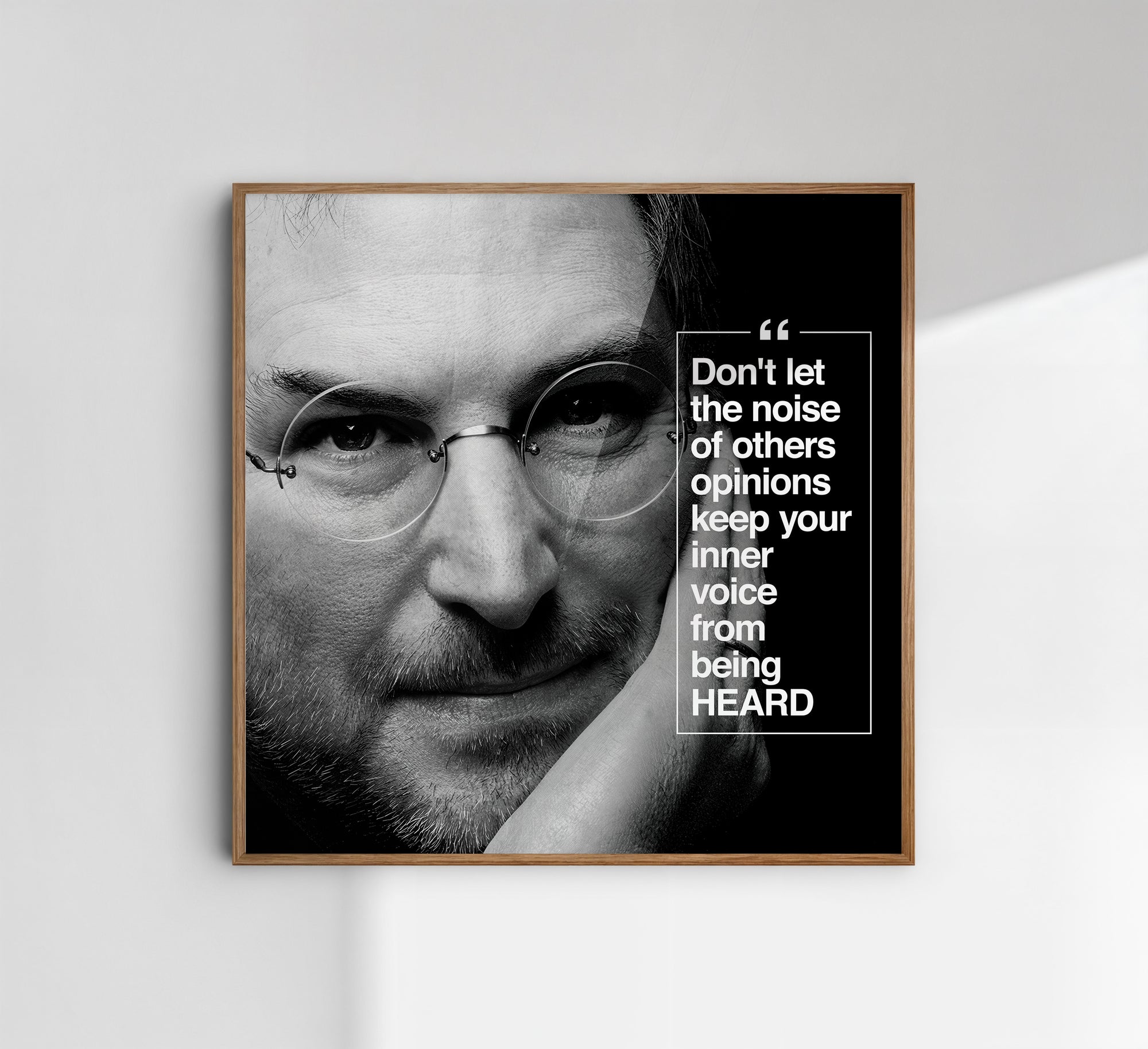 Steve Jobs BLACK - תמונות לבית, לסלון ולמשרד