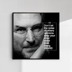 Steve Jobs BLACK - תמונות לבית, לסלון ולמשרד