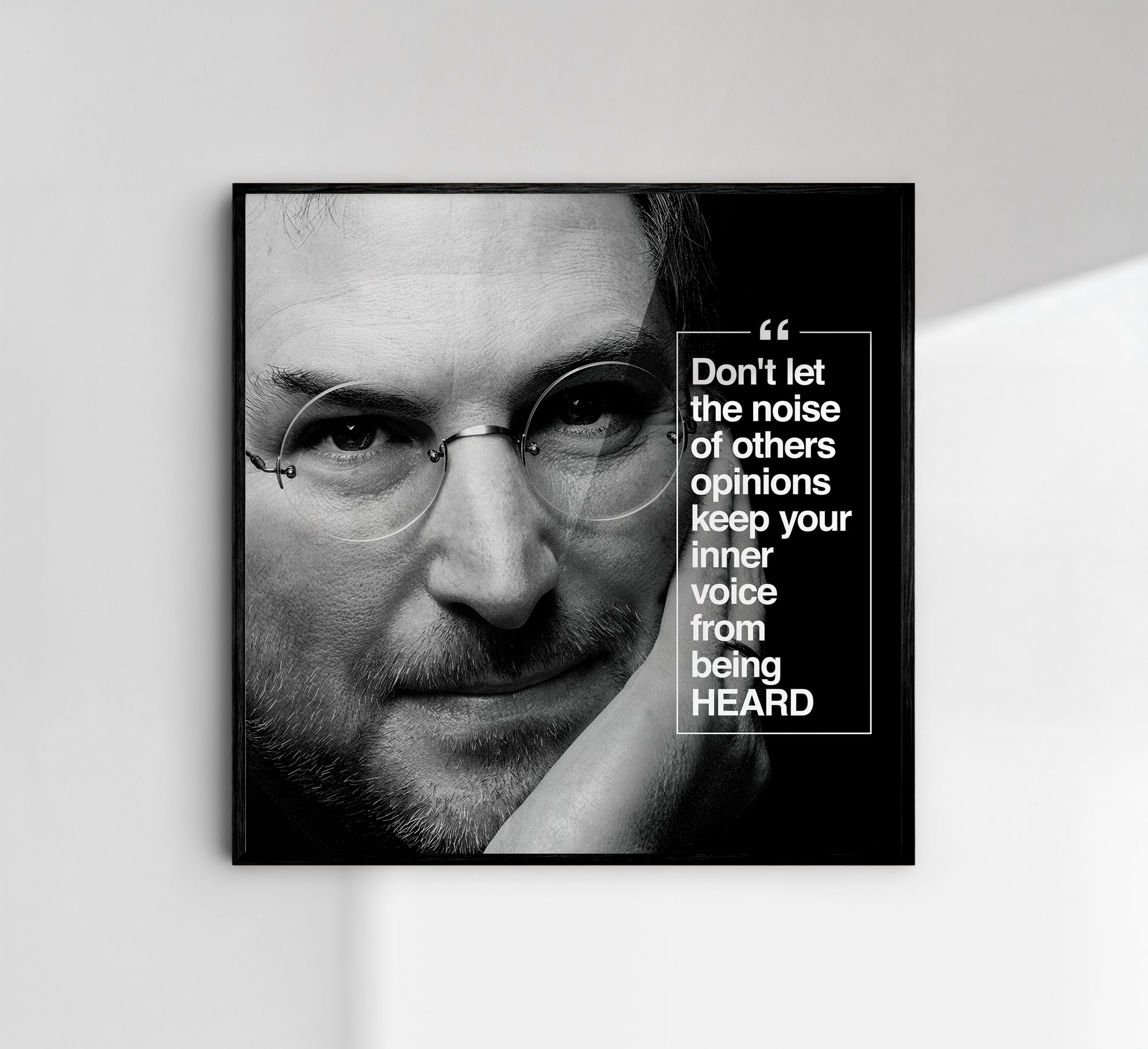 Steve Jobs BLACK - תמונות לבית, לסלון ולמשרד