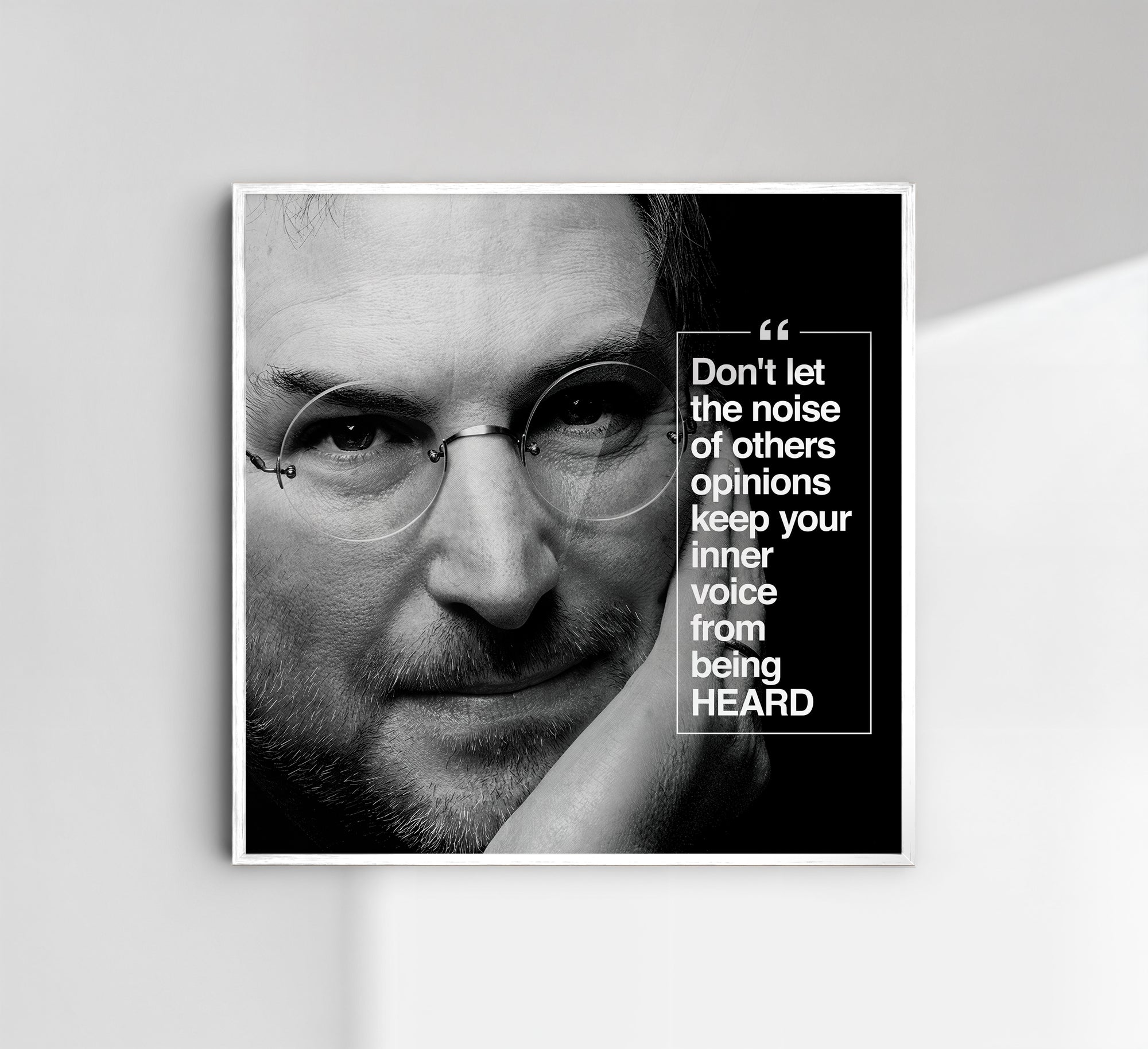 Steve Jobs BLACK - תמונות לבית, לסלון ולמשרד