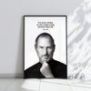 Steve Jobs WHITE - תמונות לבית, לסלון ולמשרד
