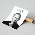 Steve Jobs WHITE - תמונות לבית, לסלון ולמשרד