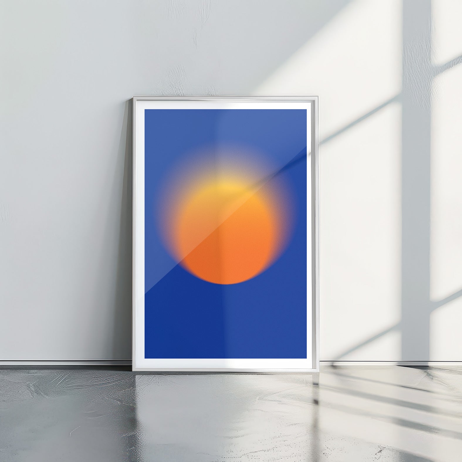 Orange on Blue