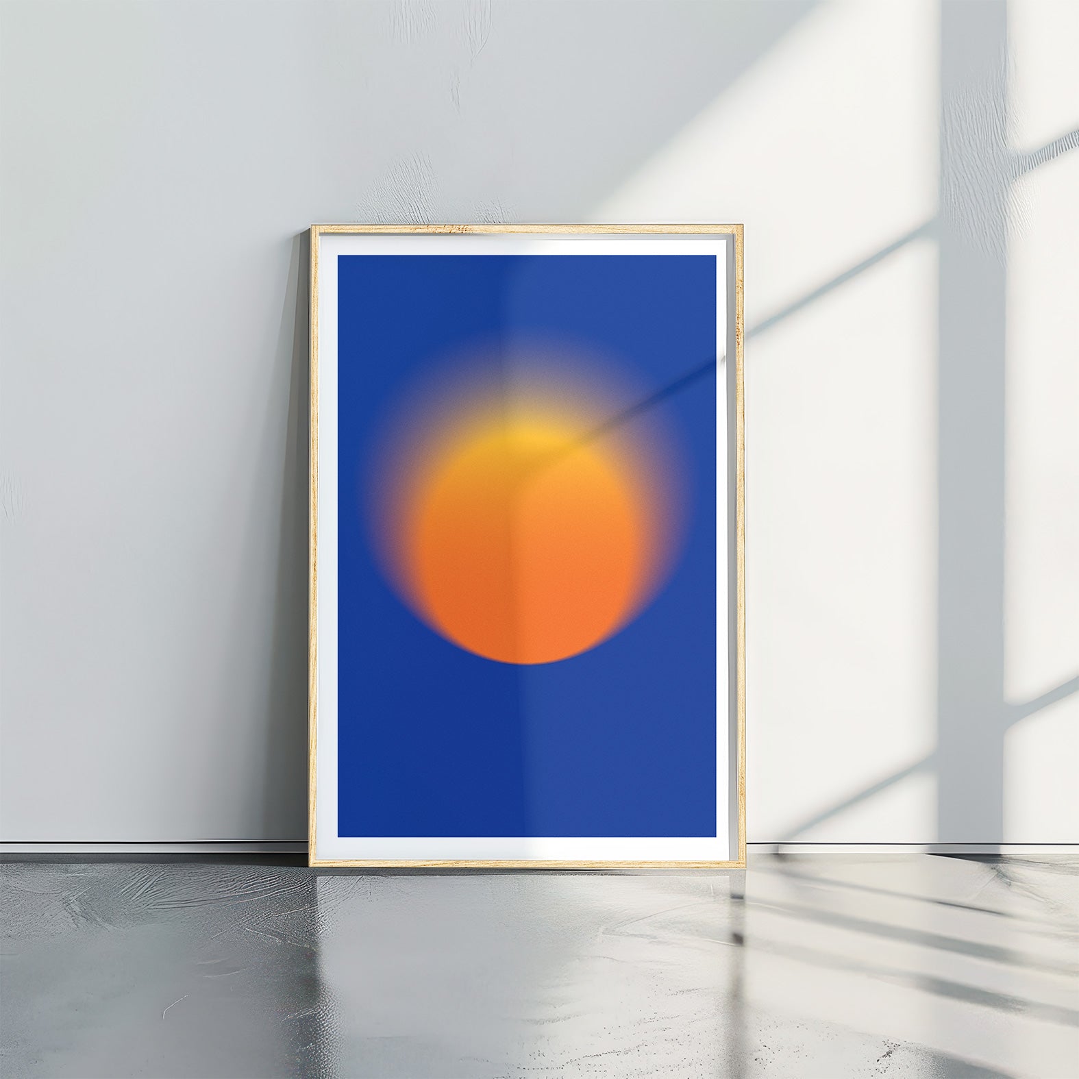 Orange on Blue